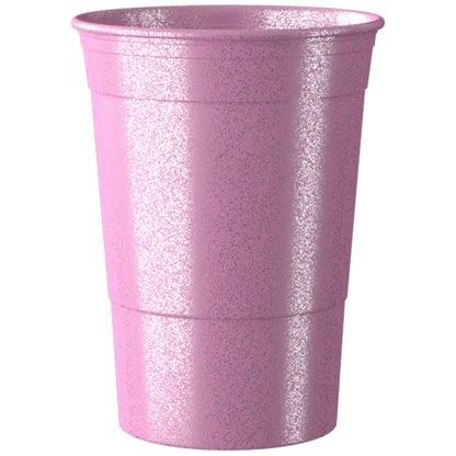 Nachhaltiger Beer Pong Becher *Pink Glitzer*